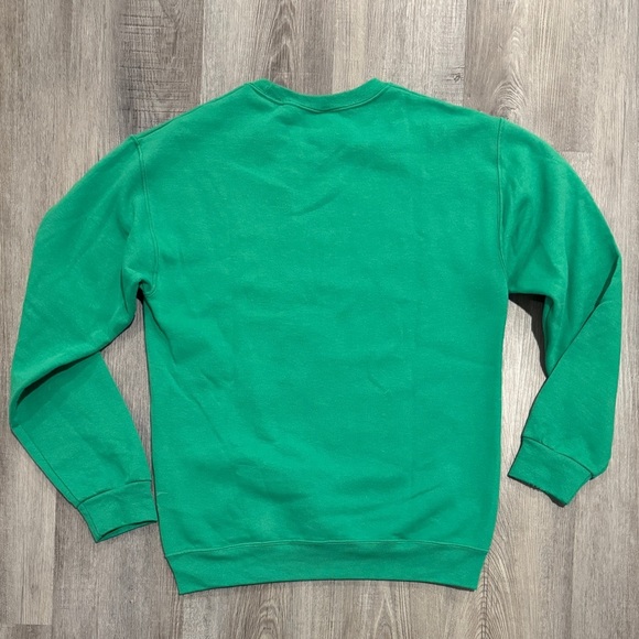 Jerzees Green Crewneck Holiday Sweater - Picture 5 of 5